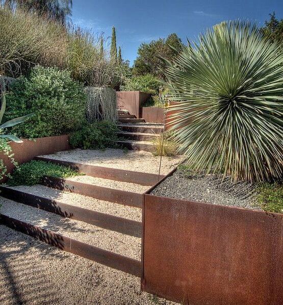 洮北耐候钢花园围边