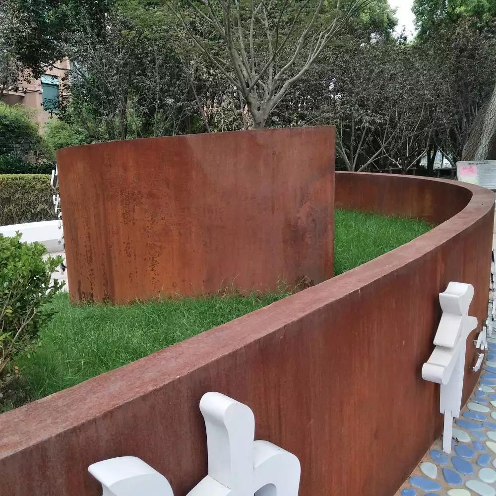 洮北耐候钢板花园围边